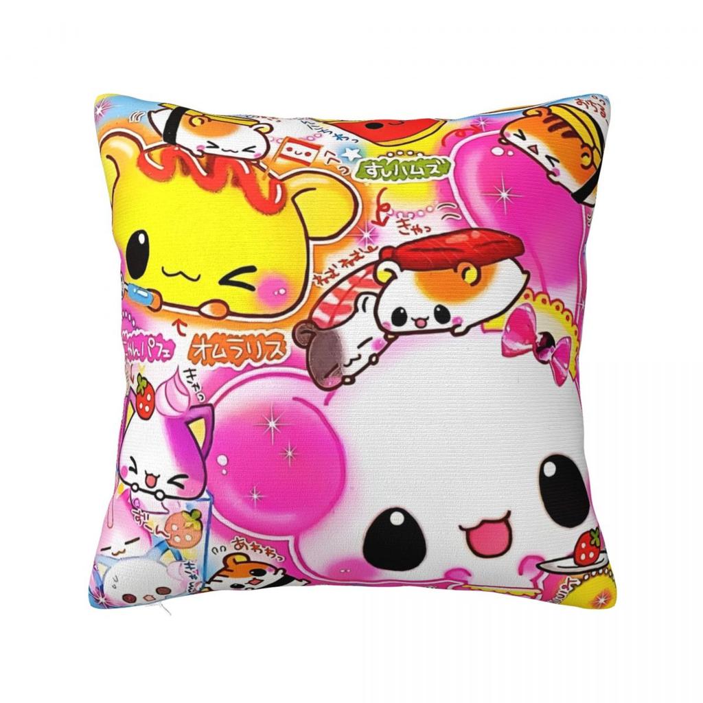 Kawaii Cartoon Animal Pillowcase Polyester Cushion Cover Gift Japanese Pillow Case Cover Home Square 40*40cm