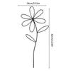 2 Stück blumenförmige Pflanzenrankgitter Innen Außen Topfpflanzen-Ornament Gartendekoration Blattförmige Halterung Kletterpflanzen-Stütze