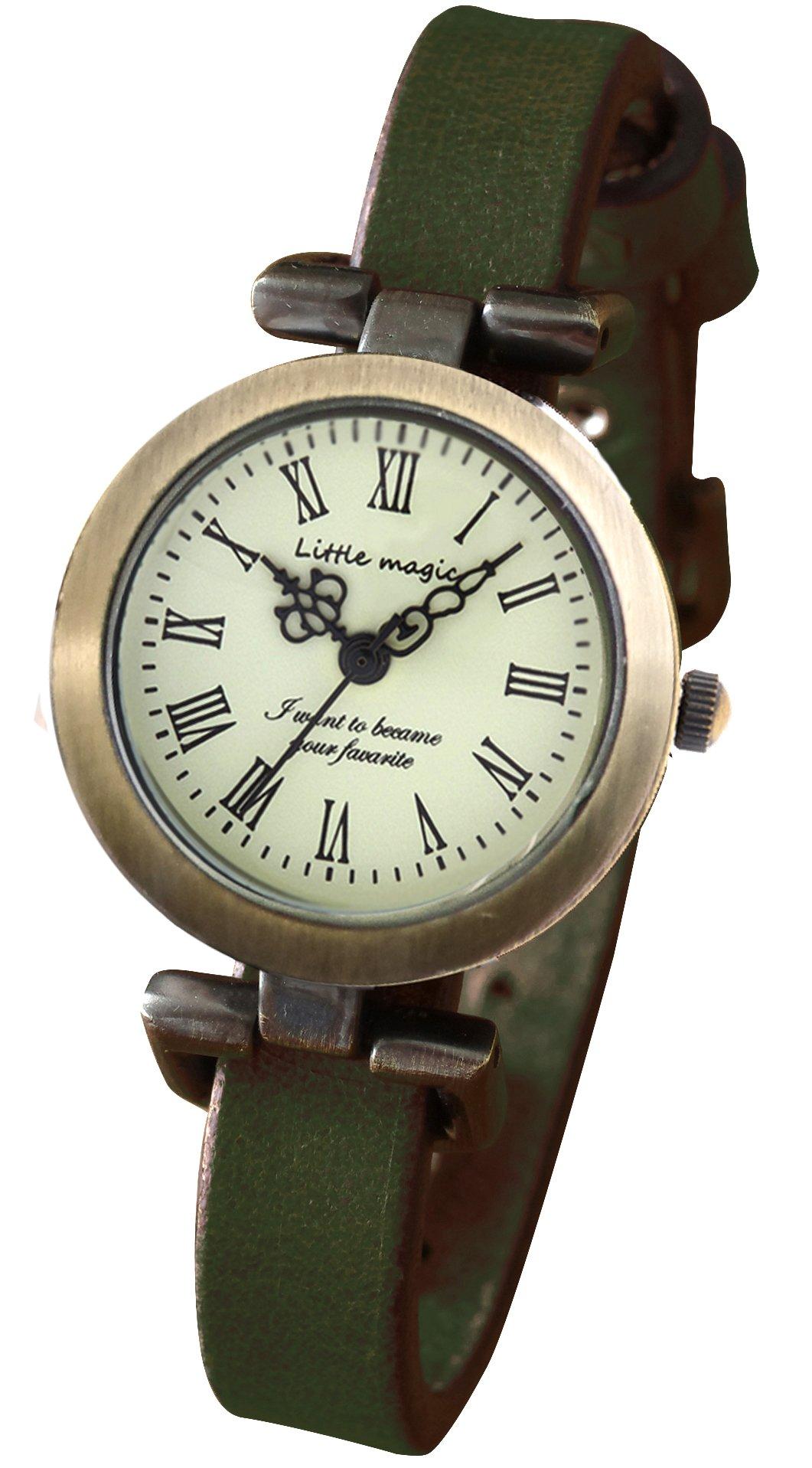 

Старинные женские часы зеленые [Little Magic]