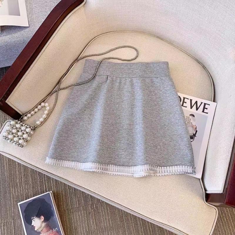 

Модний комплект із трьох предметів для коледжу в корейському стилі: Светр, сорочка, коротка спідниця S