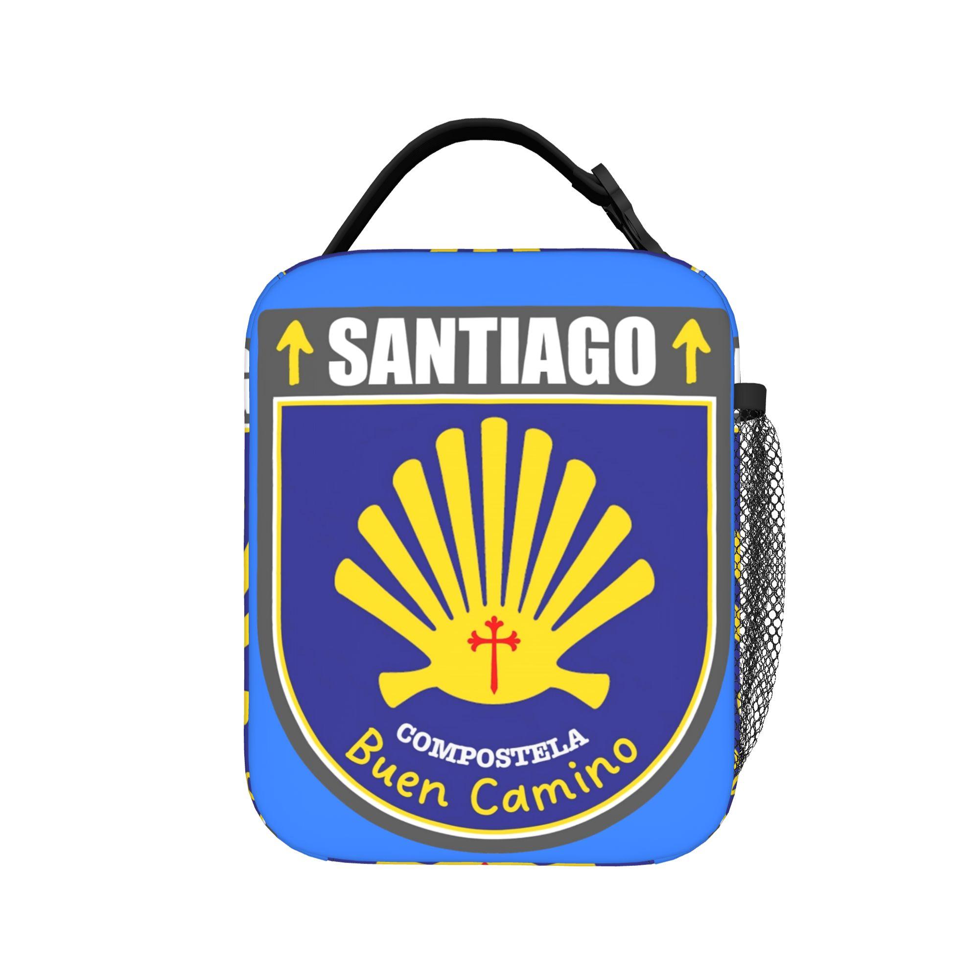 Camino de Santiago  Compostela Buen Camino Insulated Lunch Bag Thermal Bag Reusable,Meal Container  Tote Lunch Box Travel One Size