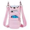 Prošívaná crossbody taška na láhev s vodou s kapsami Dámská taška na konvici Měkká polstrovaná taška přes rameno pro venkovní kempování, sport, cestování