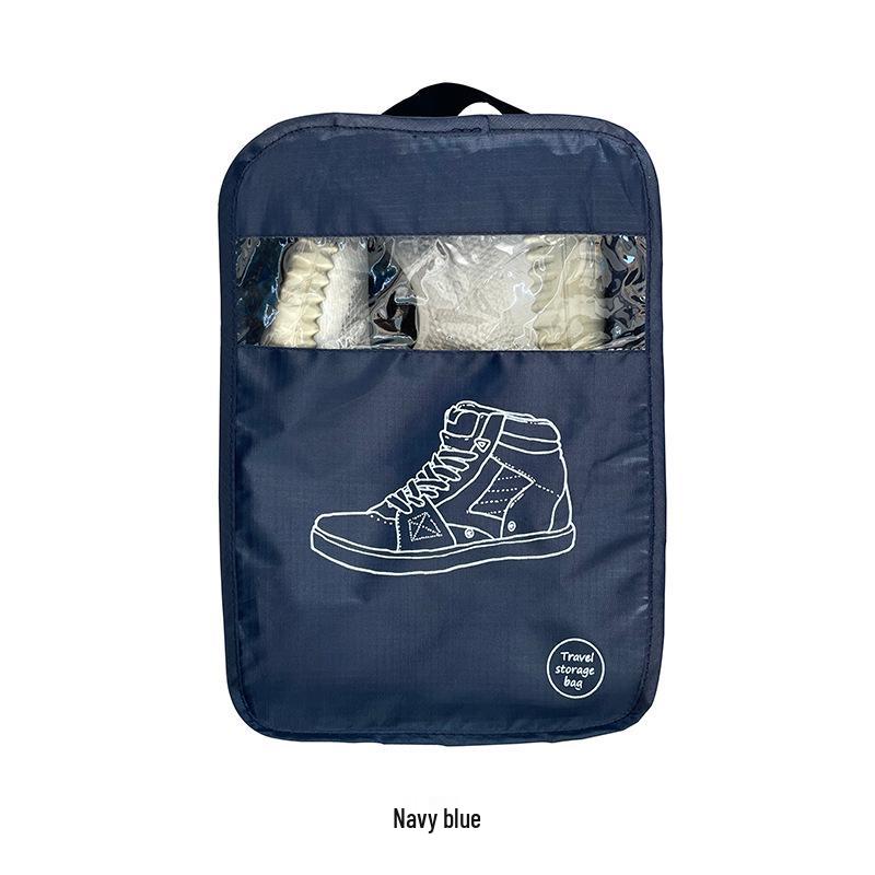 Large Sporty Travel Shoe Organizer Bag with Handheld and Small Shoe Storage Options