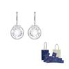 Swarovski Rhodium plated Earrings Womens White