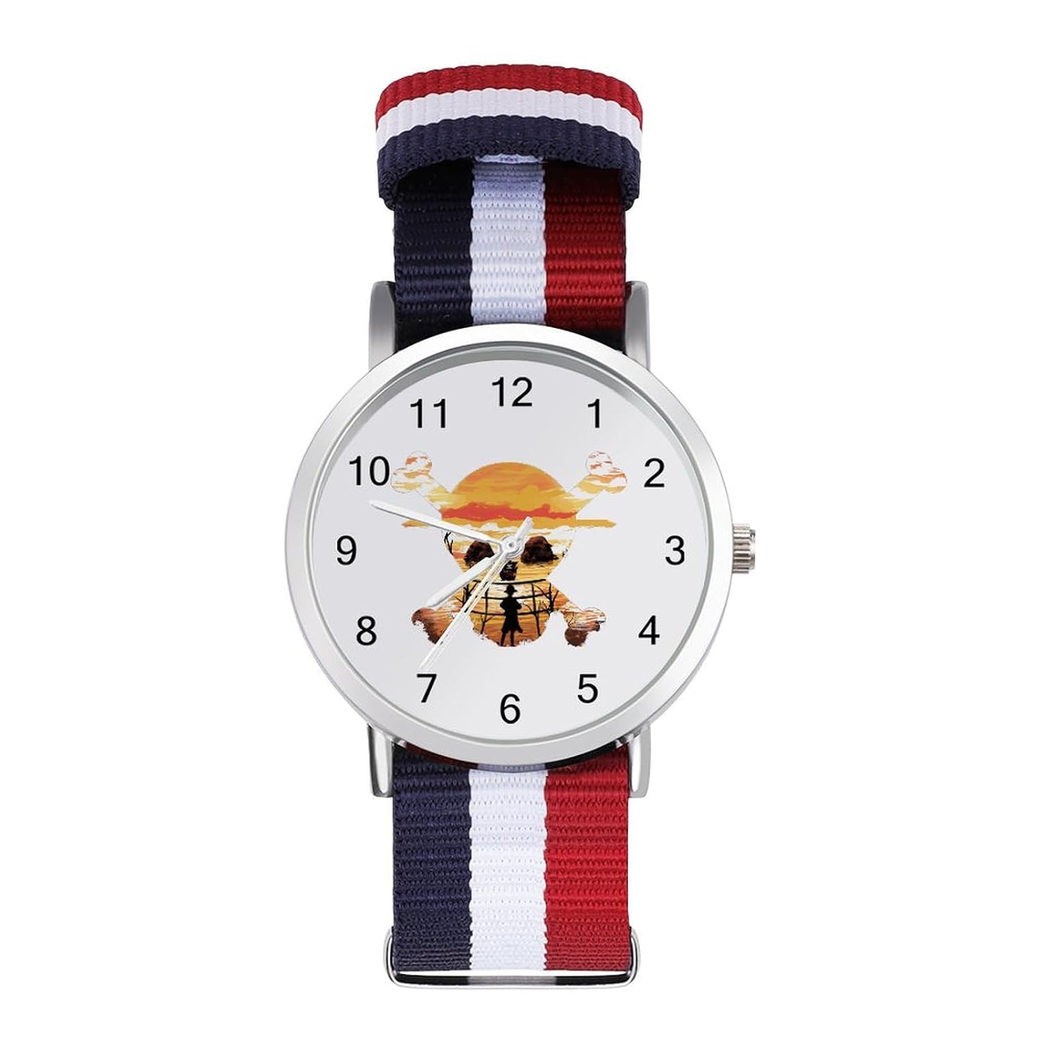 One Piece wristwatch braided strap watch fabric color waterproof men women