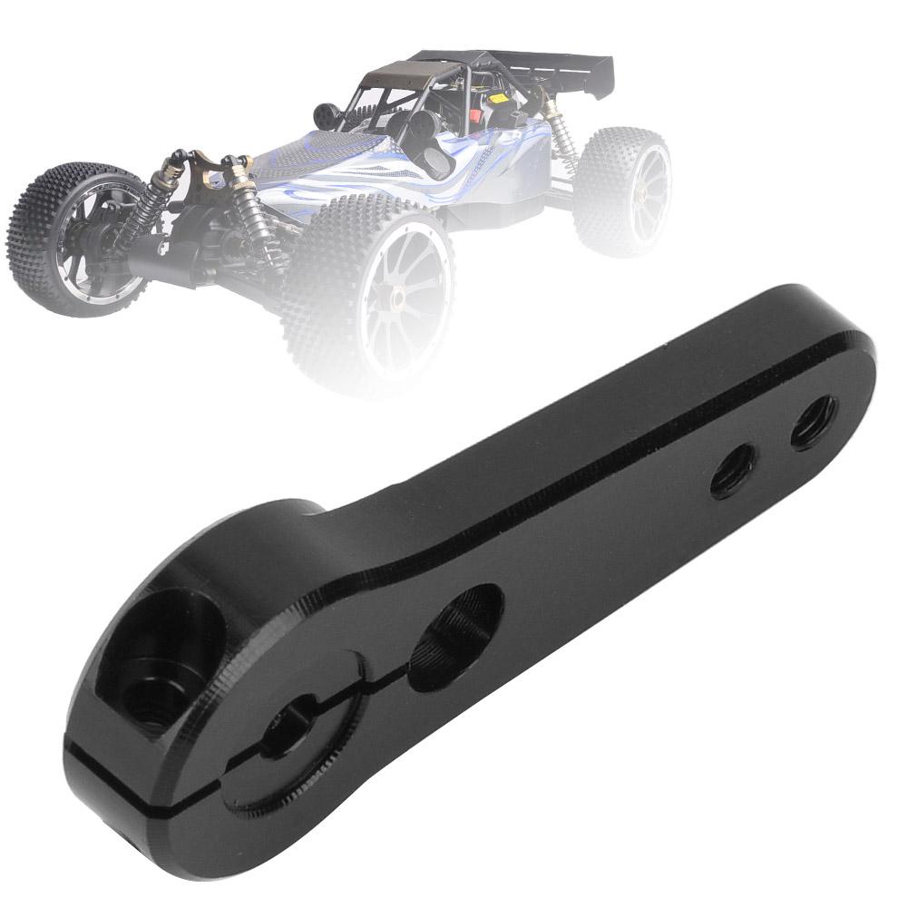 Aluminum Alloy RC Steering Servo Half Arm Horn 44mm 15T for HSP 15 Truck (Black)