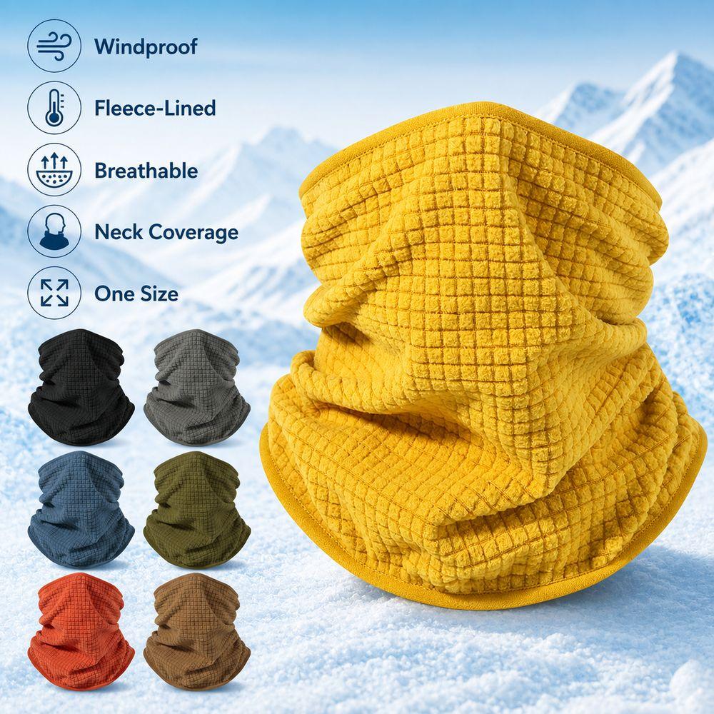 Polyester Neck Gaiter Thickened Fleece Neck Warmer New Winter Neck Warmer Outdoor Sports