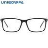UNIEOWFA Brand Designer Optical Glasses Men Frame Prescription Myopia Eyeglasses Frame Male Square TR90 Spectacles Frame 2023