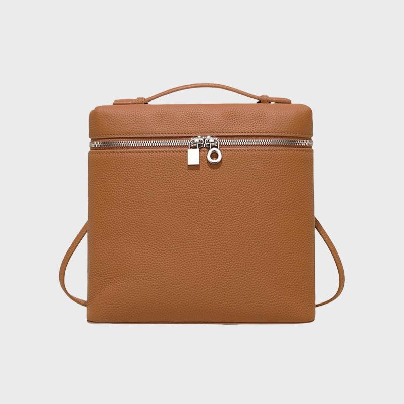 LP Damen Fashion Rucksack: Großes Fassungsvermögen, echtes Leder, hochwertige Schultasche, Damentasche und große Lunchbox-Tasche.