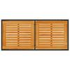 Garden Table with Acacia Wood Top 115 x 54 x 74 cm Poly Rattan