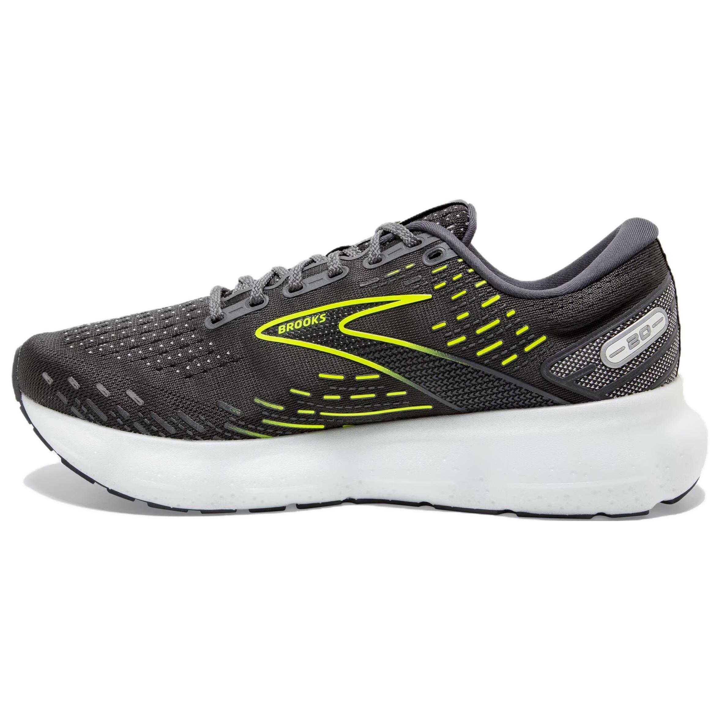 

Мужские кроссовки Brooks Glycerin 20 Ebony Nightlife черно-белые 110382-1D-047