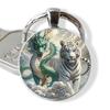 Fashion Alloy Keychain Pendant Round Metal Key Ring