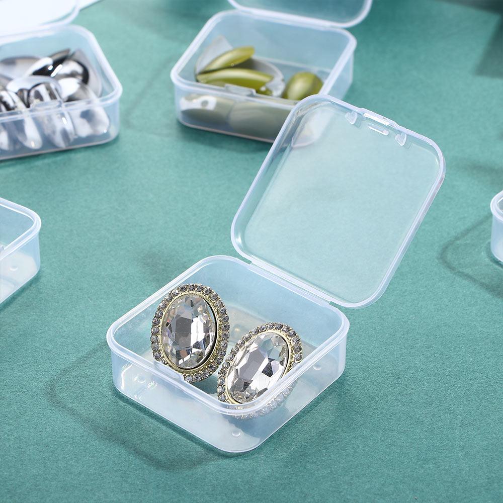 Korean Displays Box Jewelry Storage Packaging Rings Case Organizer Transparent Finishing Container