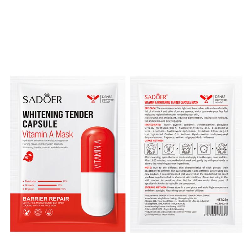 SADEOR Vitamin Repair Antioxidant Whitening Capsule Facial Mask Mask