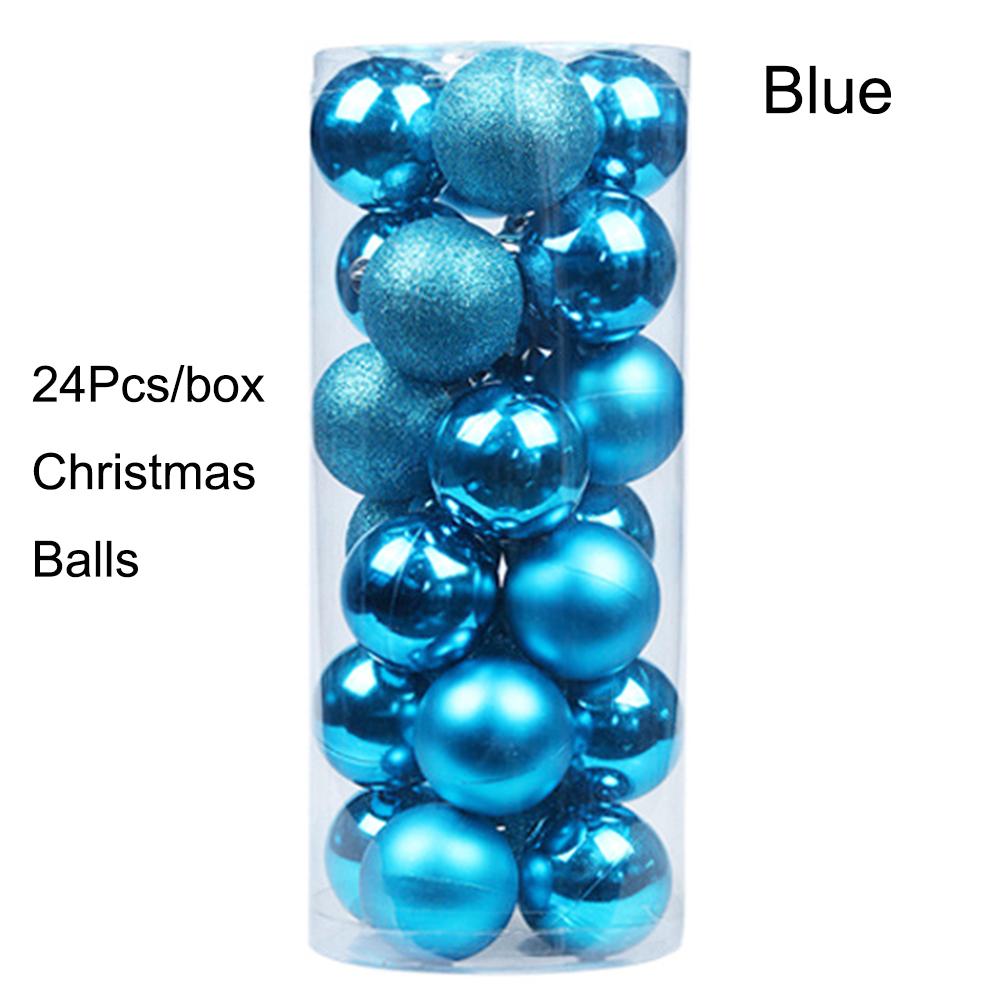 24pcs 3cm Christmas Balls Xmas Tree Ornaments Gold Red Green Christmas Hanging Ball Tree Decorations Navidad New Year Home Decor