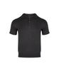 NINEZ Henley Neck Short Sleeve Muscle Knit (Charcoal)