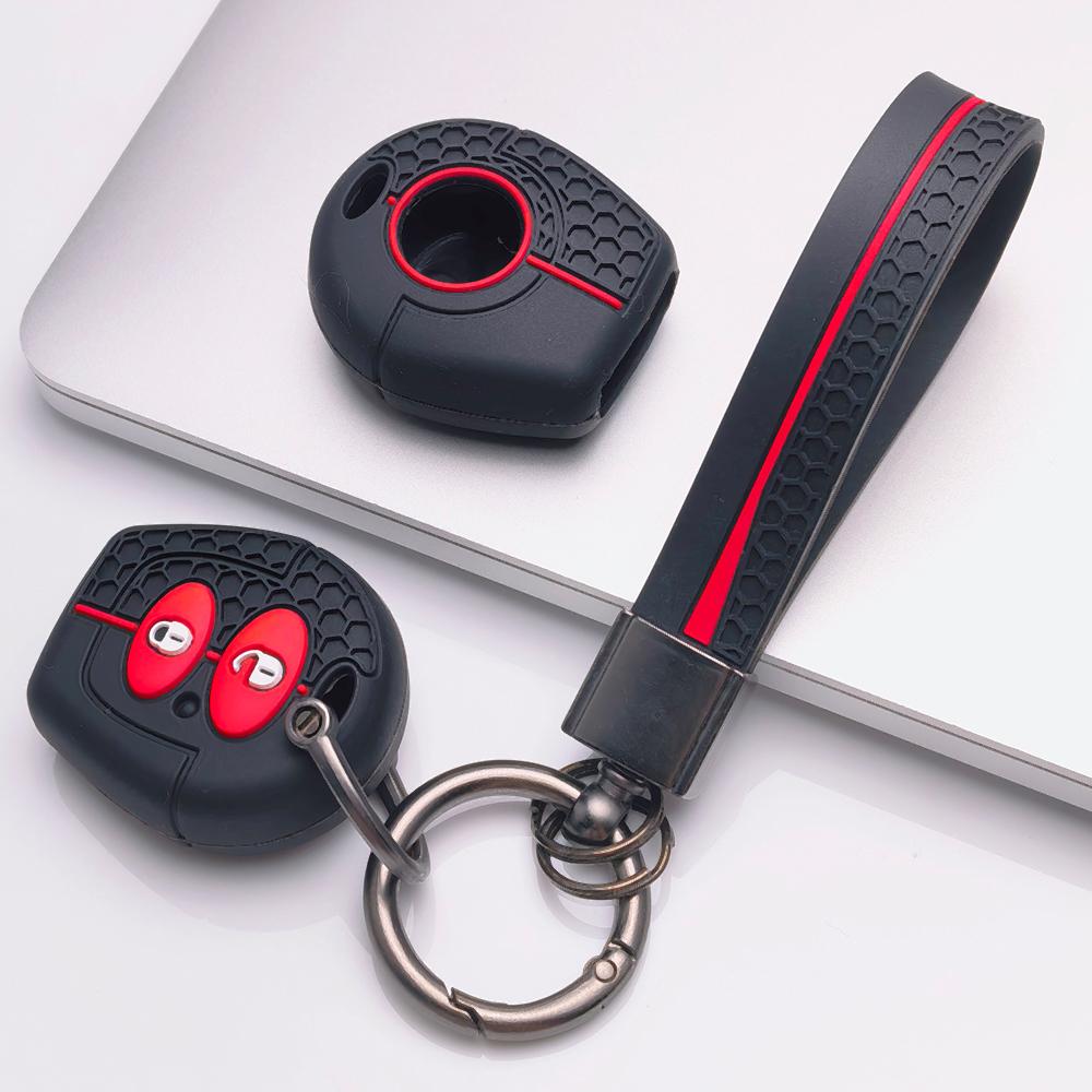 Key Case Cover for Volkswagen Golf Passat Polo Jetta A4 Bora B5 9N Lupo Sharan with Keychain Anti-Scratch Guard Shockproof Protection