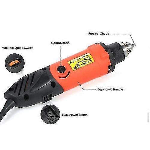 240W Multi-functional Electric Grinder Drill 6-Speed Variable Speed Polishing Machine Rotary Tool Fo