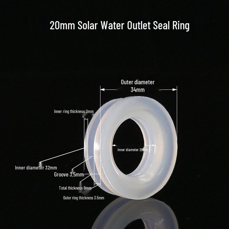 Silicone Gasket Ring for Solar Vacuum Tube, 47/58mm: Heat Collecting, Water Tank Sealing, Rubber Pad Compatible