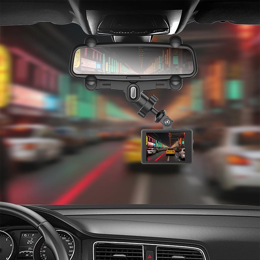 Panorama-Auto-Rückspiegelkamera & Handyhalterung