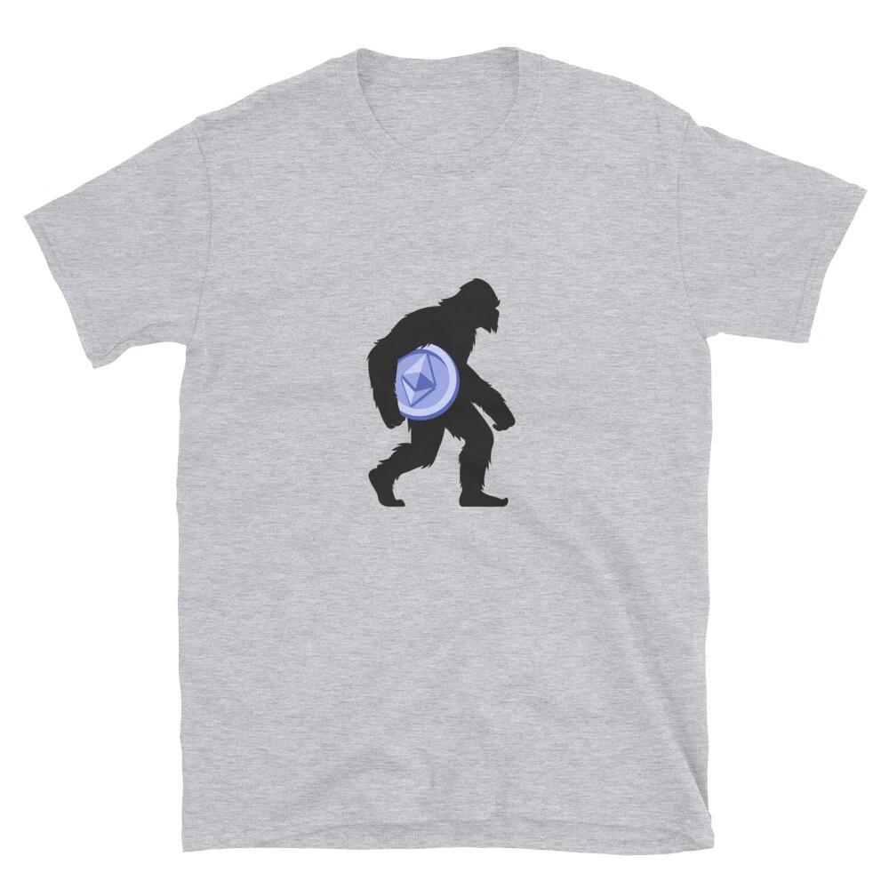ETH Bigfoot Dark T- Shirt crypto trader gift tee 3XL