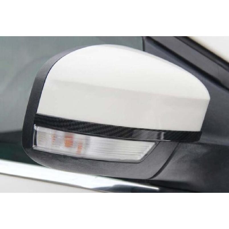 For Ford Focus 2012-18 Carbon Fiber Rear View Mirror Anti-scratch Cover Trim 2pc