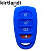 Silicone Car Key Cover Holder for Kia Magentis Carens Sonata Sorento Rio Soul Forte for Hyundai Tucson Accent Santa Fe Avante