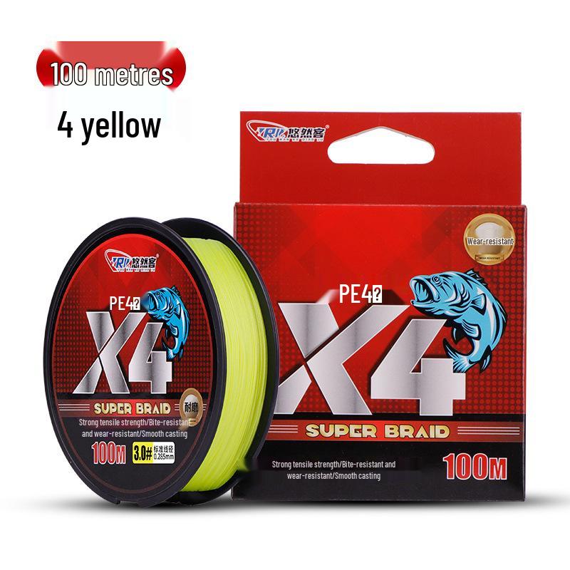 Superglatte PE Dyneema Angelschnur: 8-fach/4-fach geflochten, 100m/150m - Spezielle Hauptschnur für Köder