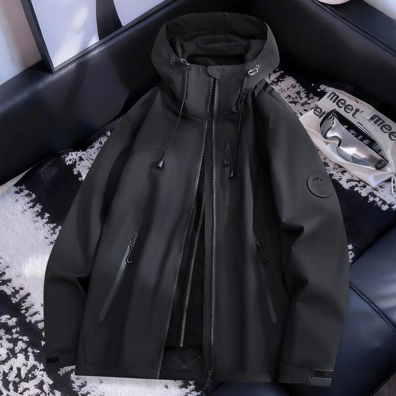 Men Women Waterproof Windproof Hiking Camping Outdoor Jacket With Removable Fleece Liner Winter Use