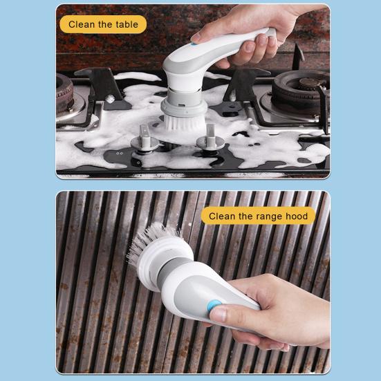 Electric Spin Scrubber Cordless Cleaning Brush with Powerful Motor 360-Degree Rotation Handheld Tile Floor Scrubber