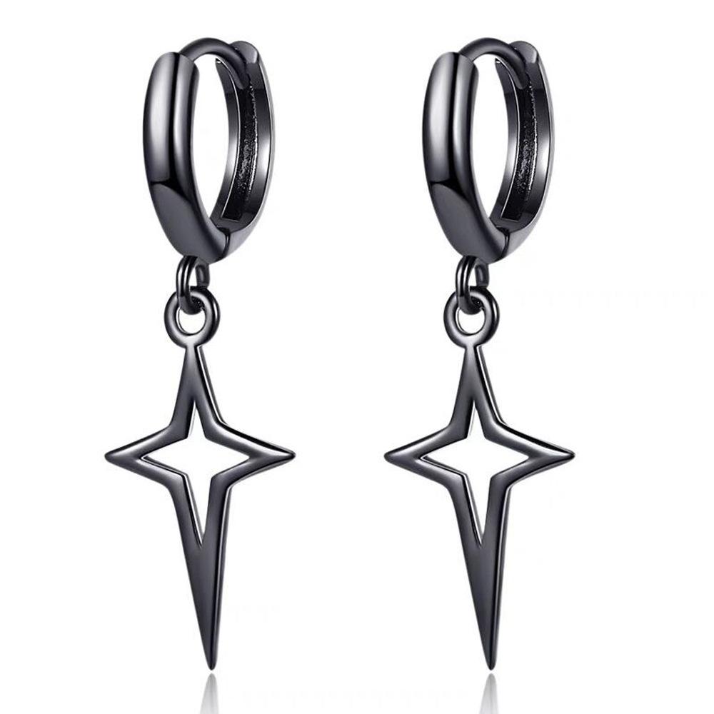 Trendy Star Cross Earrings For Women Elegant Creative Personality Drop Earrings Fashion Jewelry Accessories