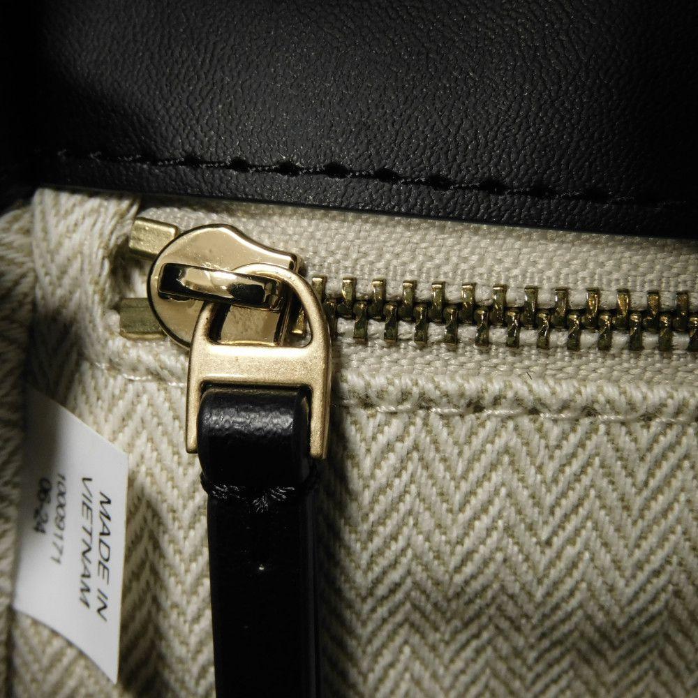 Used Willa Mini Top Handle Bag (10833) 153399 7922 Goat Quilted 2-Way Chain Double T Logo Black Women's from Japan