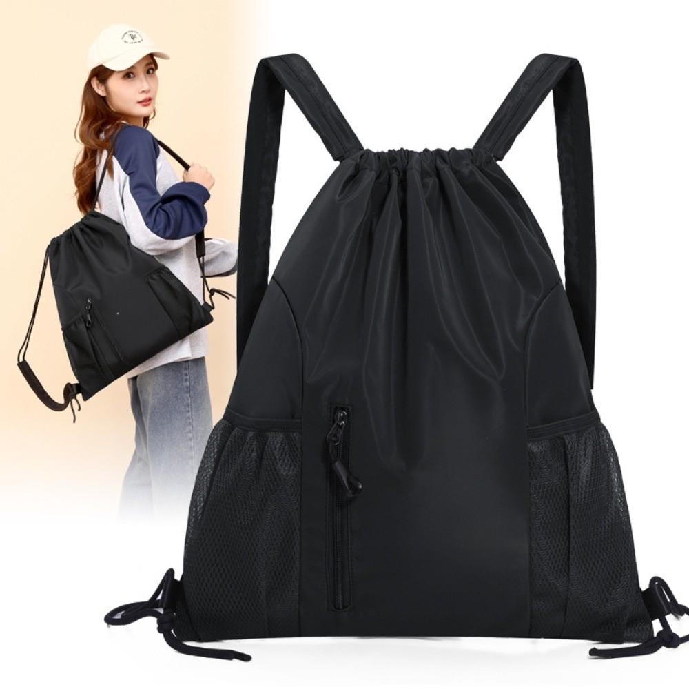 Large Capacity Gym Bag Lightweight Student School Bag Fashion Drawstring Backpack  Gym