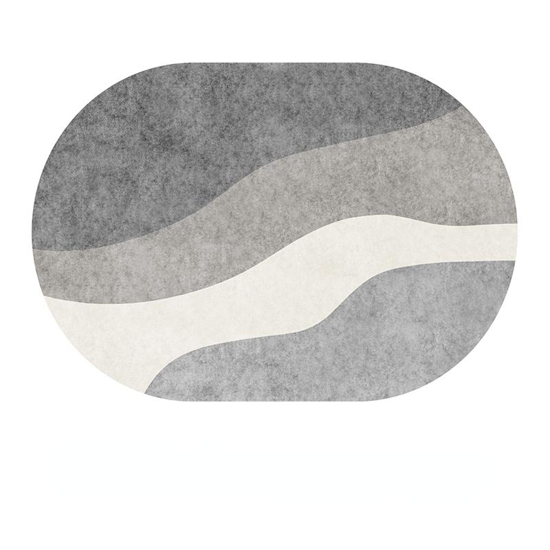 

Современные овальные ковры Украшение комнаты Подростковые ковры Домашний декор Напольный коврик Ковер большой площади в гостиной Нескользящий коврик для отдыха 80*120cm