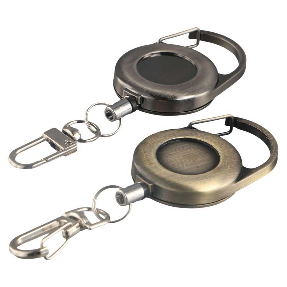 Key Ring Clips Anti-Lost Badge Holder Retractable Lanyards Pull Buckle Telescopic Pull Buckle