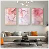 Nordic Print Scandinavian Decoration Picture Modern Abstract Beautiful Colorful Golden Petals Ink Canvas Painting Wall Art