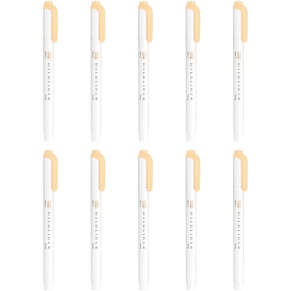 Zebra Highlighter Mild Honey Orange 10-pack B-WKT7-MHOR
