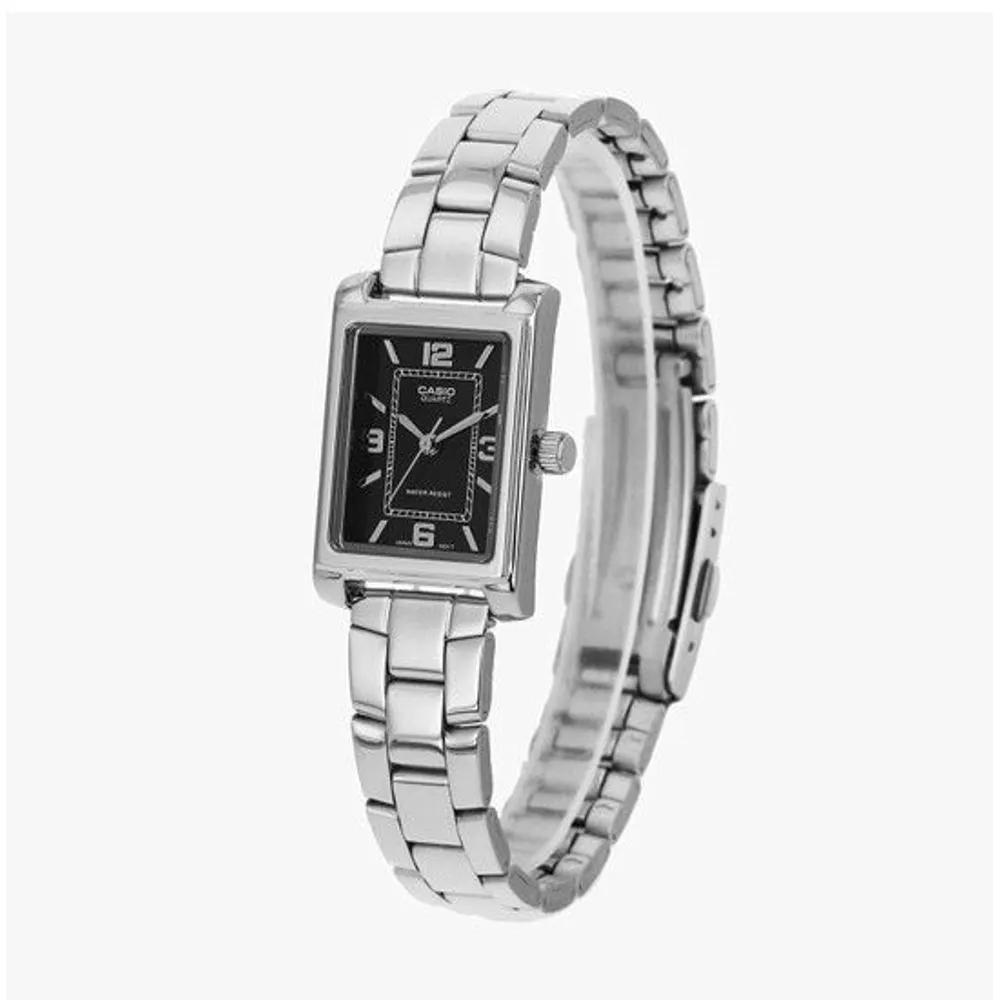 Women's Analog Square Metal Wristwatch (LTP 1234DD 1ADF)