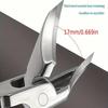 Modern Stainless Steel Toenail Clipper, 25° Angled Blades - Splash Resistant Design For Thick/Ingrown Nails, Ergonomic Non-Slip Handle