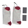 Electric Heated Socks Battery Operated Comfortable Cotton Socks for Winter Travel Camping Cycling Skiing Hiking One Size