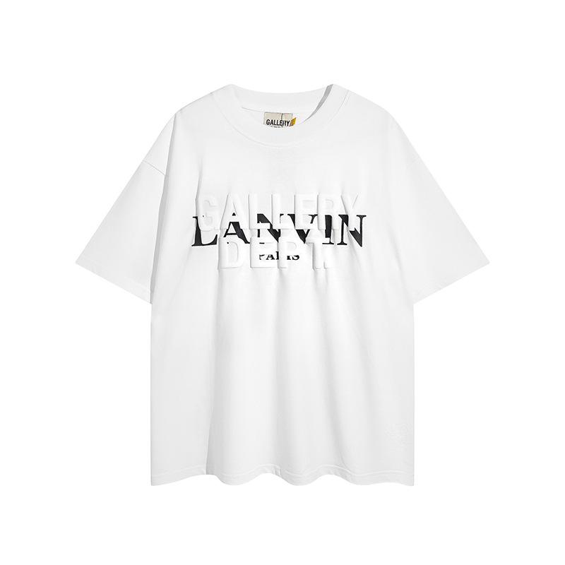 23S grenzüberschreitende amerikanische Trendmarke GALLERY DEPT gemeinsamer Buchstabendruck Kurzarm-T-Shirt Herren und Damen High Street Halbarm