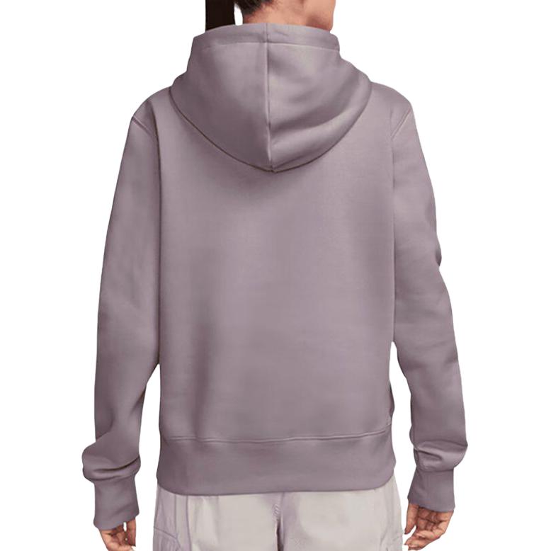 Nike Sweatshirts Women's Light Gray Purple Hooded Moderate Regular HF6840-226