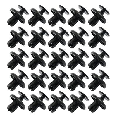 25pcs Push Clips Hood Engine Under Cover Clips for Vehicle Replacement Plastic Fastener Clips Automotive Accessories