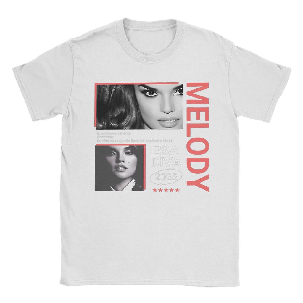 Melody Esa Diva Spain Eurovisions 2025 Tee Shirt for Men Women Gift Idea T Shirts  Cotton Clothes