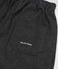 SLOW RECORD HOUSE Carpenter Bermuda Stripe Wide Denim Pants_Black
