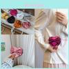 Minimalist Heartshaped Bow Pu Mini Handbag With Zipper Closure For Daily Use