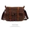 Retro Men's Canvas Shoulder Bag European American Style Men's Crossbody Bag Outdoor Casual Knapsack Father's Day Present
