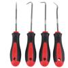 4Pcs Oil Seal Screwdriver 45# Carbon Steel Pick Hook Set with Non‑Slip Handle for Repair
