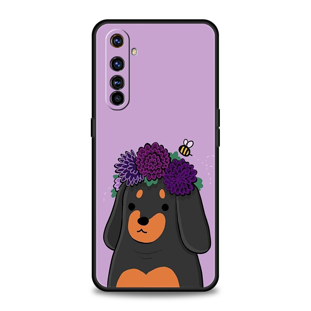Cocker Spaniels Cartoons Dog Case For Realme 12 11 10 9 8 5G 7 6 GT5 GT3 GT2 Pro Plus C21 C25 C35 Realme GT Neo 2 3 3T 5 Cover
