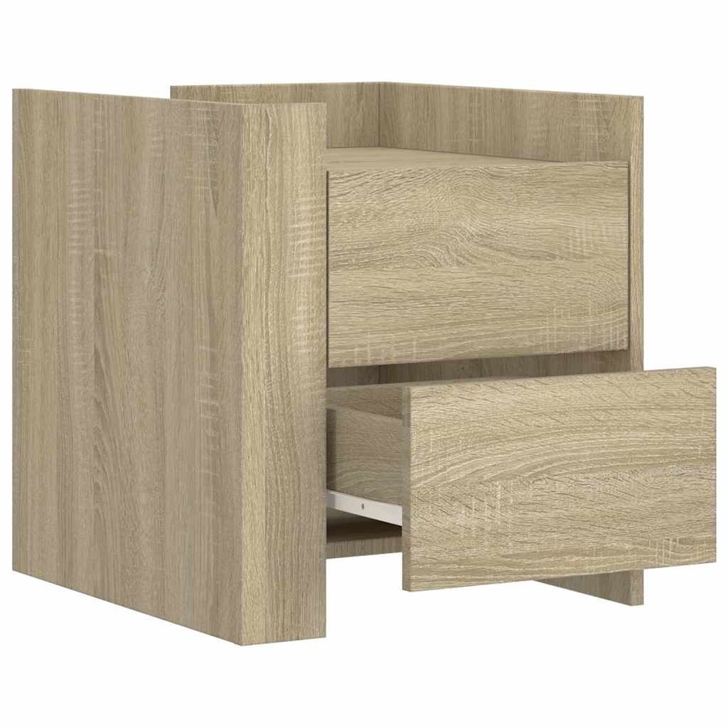 Nightstand Sonoma Oak 45x50x50 cm Particleboard
